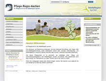 Tablet Screenshot of pflege-regio-aachen.de